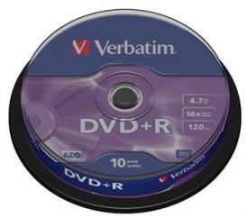 Verbatim DVD+R 4,7GB 16x, 10ks (DVD+R)