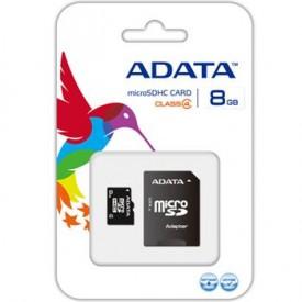 Adata Micro SDHC 8GB Class 4 + SD adaptér (8 GB)
