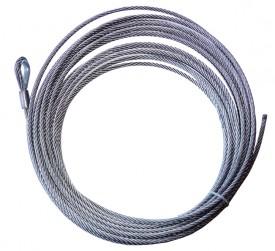 Ocelové lano ATV 12m 5mm (Ocelová lana)