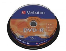 Verbatim DVD-R 4,7GB 16x, 10ks (DVD-R)