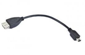 GEMBIRD kabel propojovací USB 2.0 A - Mini B OTG, F/M kabel 15cm A-OTG-AFBM-002 ()